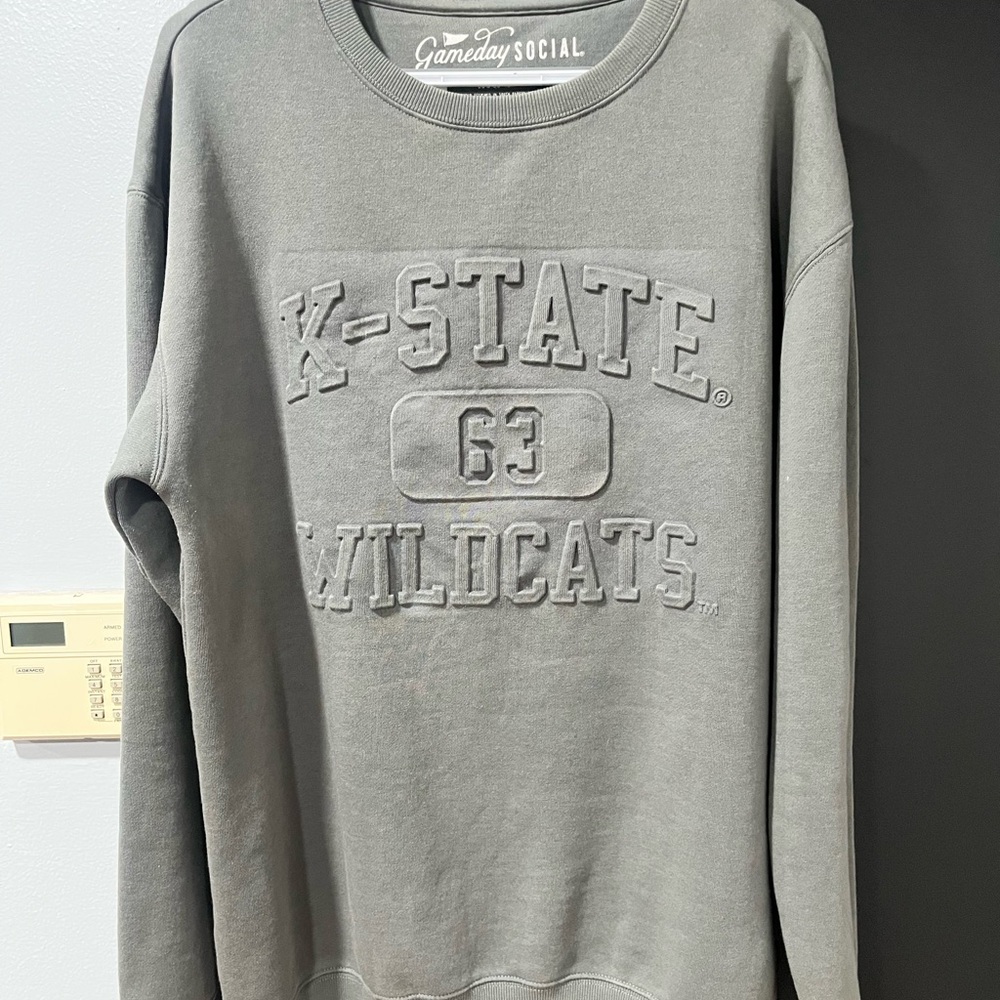 K-State Wildcats Gray Crewneck Sweatshirt